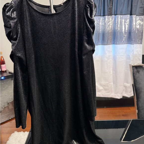 LOFT Sparkling Black Dress - Picture 6 of 7
